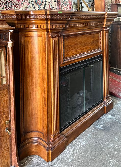 At Auction: Twin Star Electric Fireplace Heater & Mantel.
