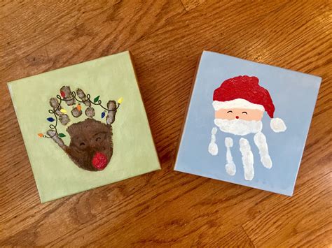 Handprint Footprint Christmas Crafts at Melvin Costa blog