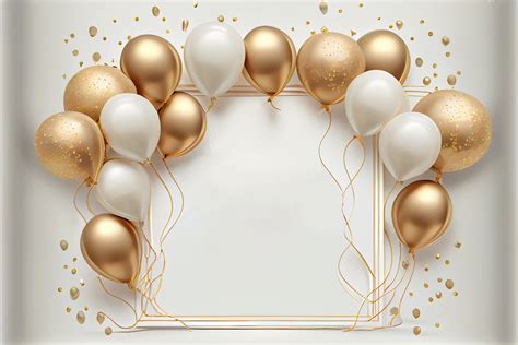 Free Download White and Gold Happy Birthday Background