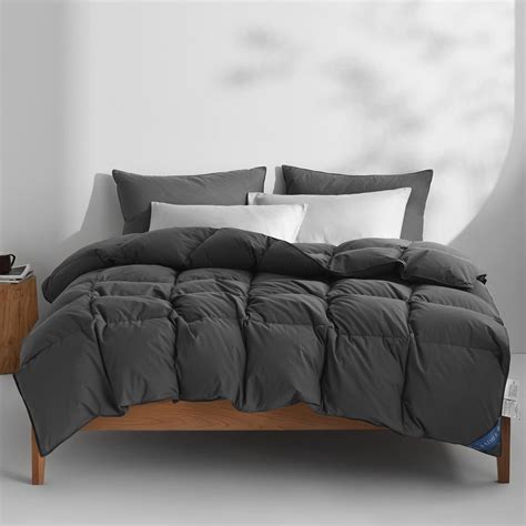 Feather Down Comforter Queen Size 90x90 Inches Ultra Soft Premium Down ...