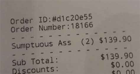 A customer pointed out this accidental abbreviation on our receipts. : r/funny