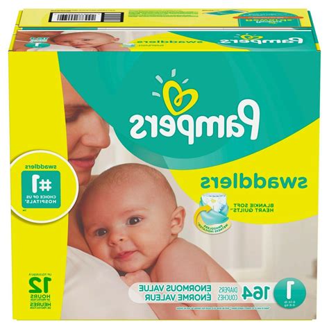 Pampers Baby Swaddlers Newborn Diapers Size 1,164 Count-