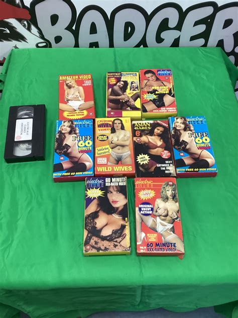 A collection of vintage adult VHS cassettes – Badgers Auctions
