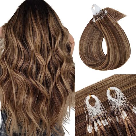 Amazon.com : MY-LADY Microlink Hair Extensions Microbead Human Hair ...