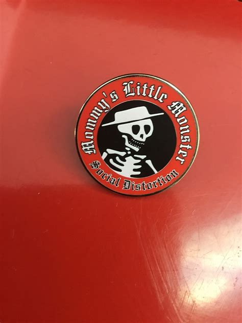 Mommy's Little Monsters Social Distortion Pin - Etsy