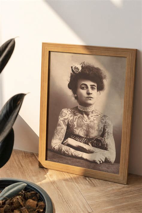 Mrs Maud Stevens Wagner First Female Tattoo Artist 1907 Vintage ...