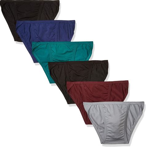 Hanes Men's Bikini Style Underwear (Pack of 6) : Amazon.co.uk: Fashion