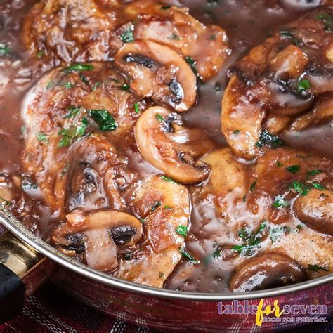 Carrabbas Chicken Marsala Recipe - Table for Seven