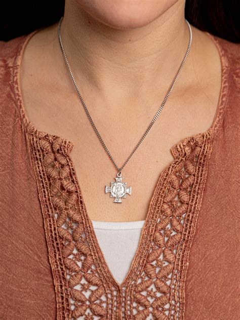 Saint Michael Maltese Cross Medal – Holy Family Gifts