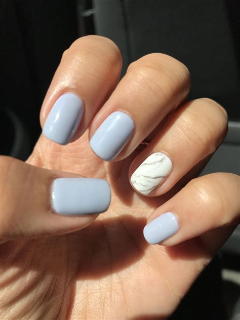 Light Blue And White Nail Designs - Design Talk