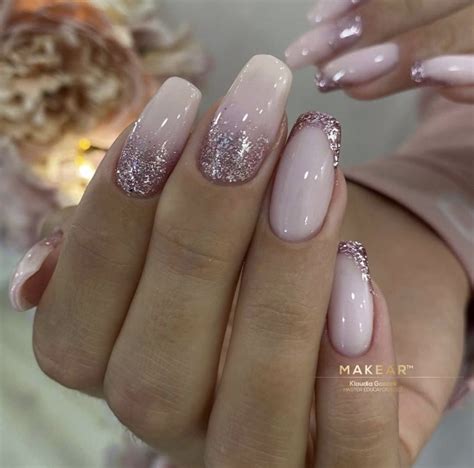 Pin by Yours, Natty on Nails | Valentines nails, Ombre nails glitter ...