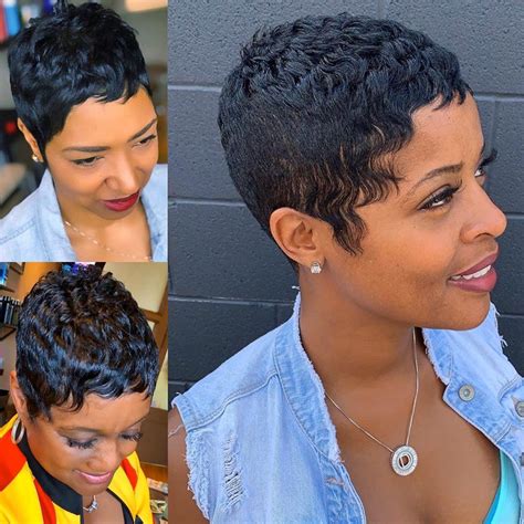 Low Cut Hairstyles, Short Black Hairstyles, Short Bob Haircuts, Afro ...