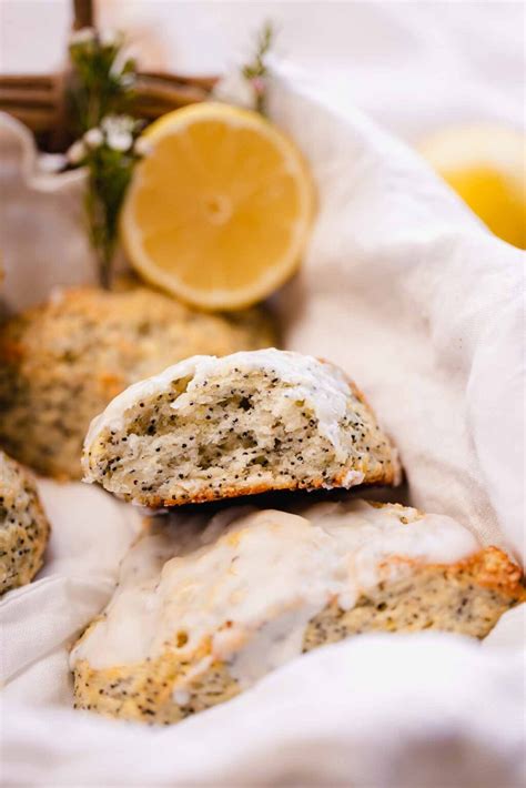 Lemon Poppy Seed Scones - Flouring Kitchen