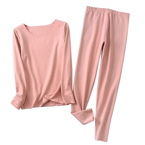IFNND Long Johns Thermal Underwear for Women Base Layer Top & Bottom ...