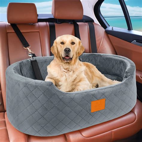 Dog Car Seat for Large/Medium Dog, Pet Car Seat for Dogs Under 55 lbs ...