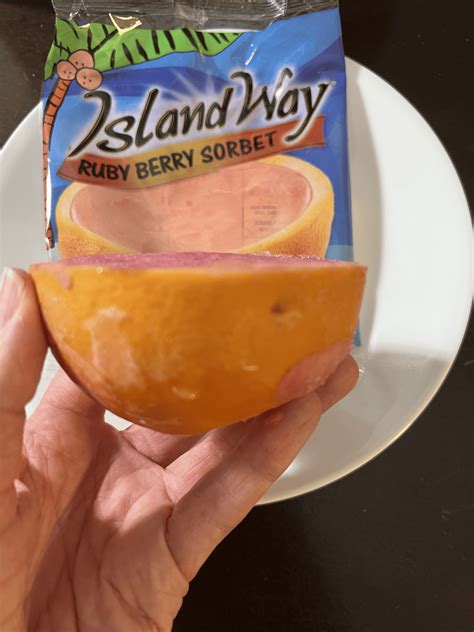 Costco Island Way Sorbet in a Fruit Shell Review