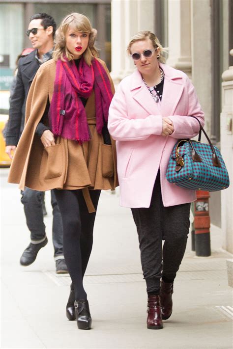 TAYLOR SWIFT and LENA DUNHAM Out and About in New York - HawtCelebs