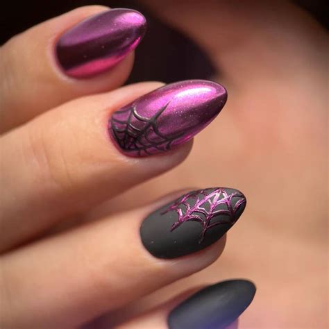 30+ Devilishly Cute Pink Halloween Nails To Wear This Season - Nail ...