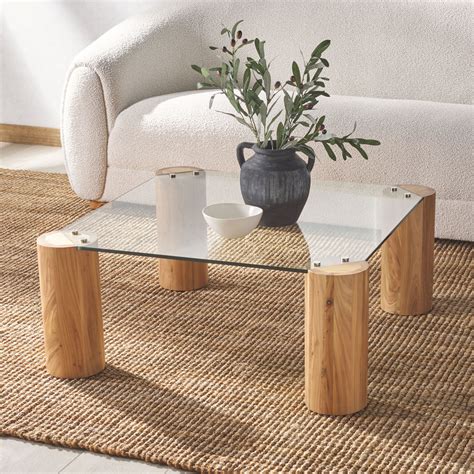 SAFAVIEH Couture Robbie Square Glass Coffee Table - 36Wx36Dx15H ...