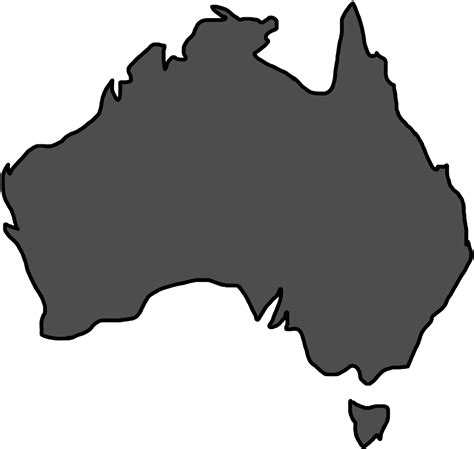 Download Australia Outline Map | Wallpapers.com