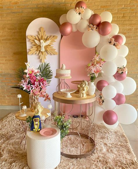 Bruna Sousa / Bela Vista on Instagram: "Batizado da Bárbara! Uma Decor super linda e meiga ...