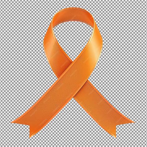 Orange ribbon for leukemia kidney cancer multiple sclerosis awareness ...