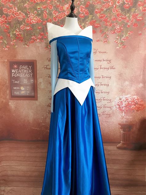 Blue Princess Aurora Dress Cosplay Costume Sleeping Beauty - Etsy
