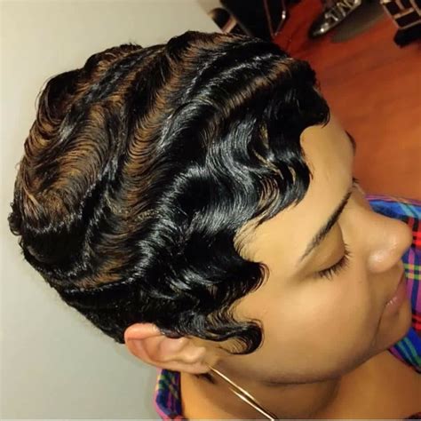 Finger waves | Finger wave hair, Hair waves, Finger waves short hair