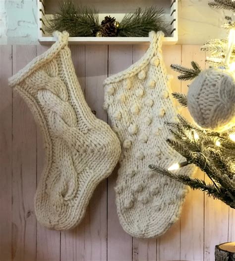 25 Knitted Christmas Stocking Patterns - Wonder Forest