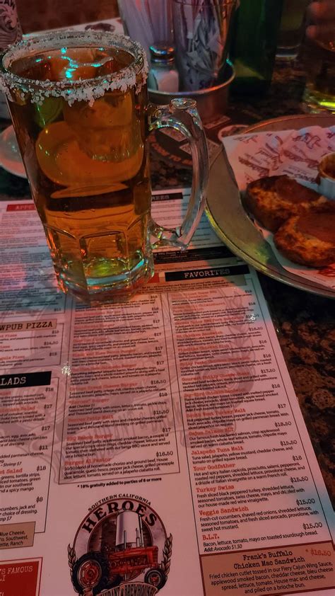 Menu at Heroes - Riverside steakhouse, Riverside