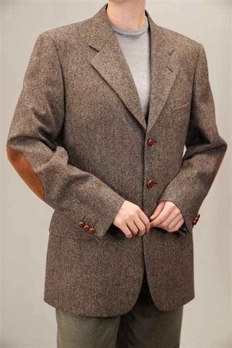 Vintage Speckled Tweed Pure Wool Blazer | Men's Size 52 (XL) | Italian ...