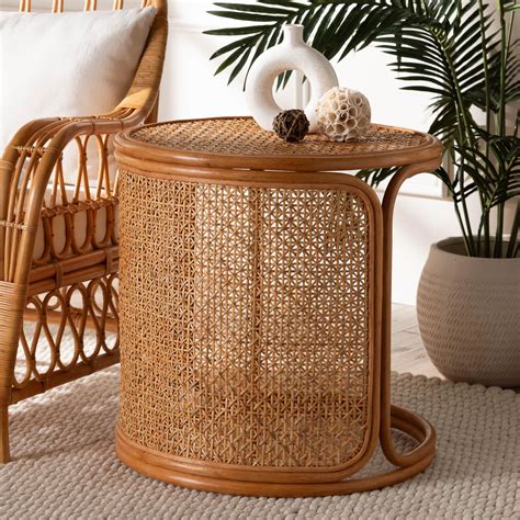 bali & pari Eldon Boho End Table, Large, Light Honey - Walmart.com