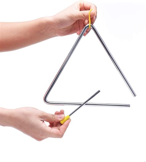 8 Inch Musical Steel Triangle Percussion Instrument With Striker ...