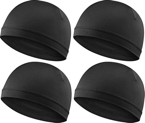 Amazon.com: 4Pcs Wave Cap for Men Silky Durags Elastic Band Wave Caps ...