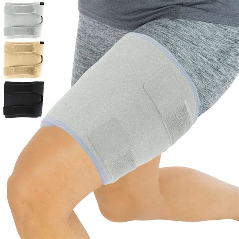 Vivethigh Brace Hamstring Quad Wrap Adjustable Compression Sleeve Support Pulled | Desertcart ...