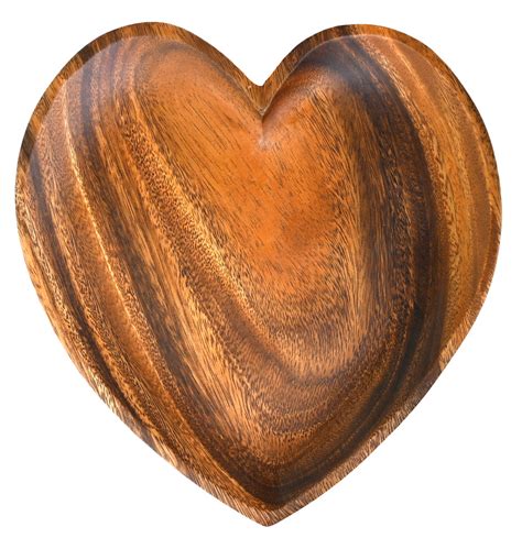 Wooden Trays - Heart Shaped Tray, 12" x 1"