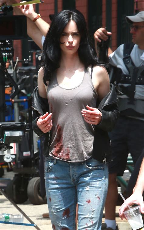 KRTSTEN RITTER on the Set of A.K.A. Jessica Jones in New York 07/07 ...