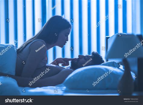 Attractive Couple Have Sex Bed Night Stock Photo 708442063 | Shutterstock