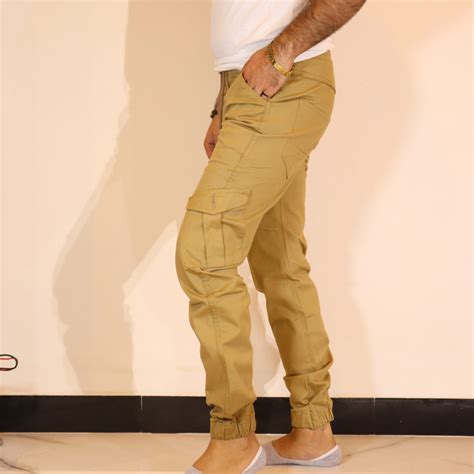 Cargo Trousers For Men 6 Pocket in Cotton Camel Color