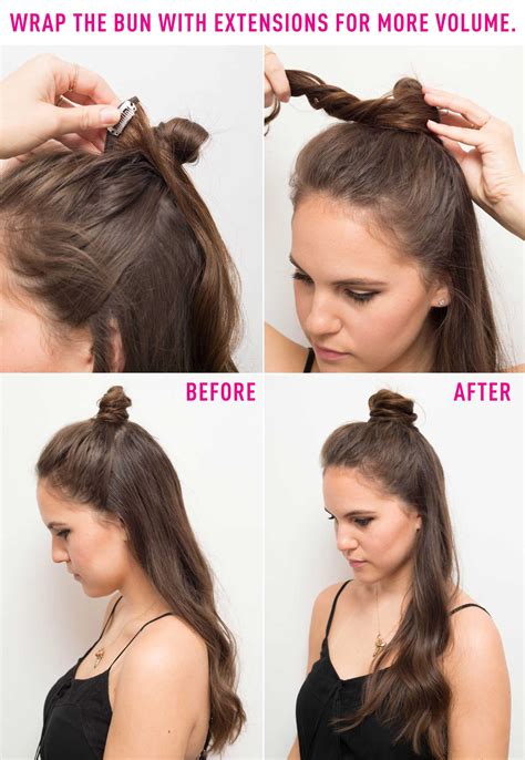 Simple Half Bun Hairstyle For Thin Hair Women Short 2019 Mens Back And ...