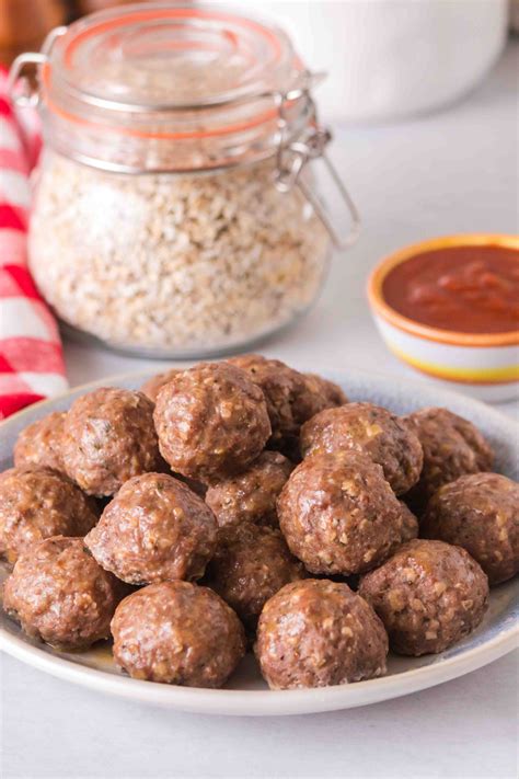 Baked Gluten Free Meatballs with Oatmeal - Mommy Hates Cooking