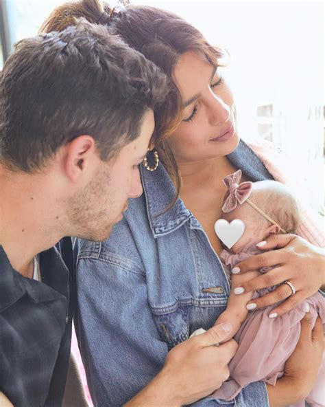 Nick Jonas Twins with Baby Malti for First Father's Day