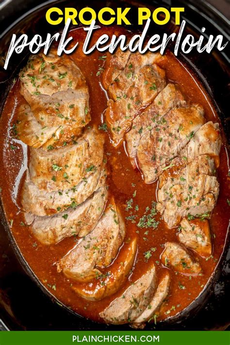 Crock Pot Pork Tenderloin - Plain Chicken