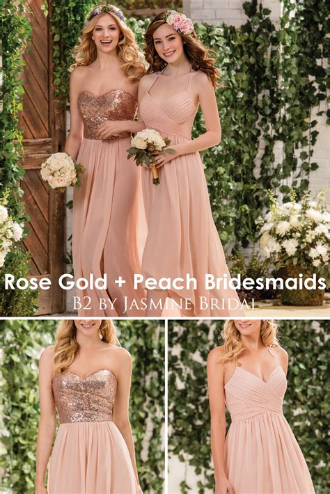 Peach Girl Bridesmaid Dresses at Tyson Walsh blog