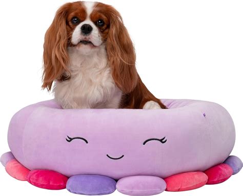 Squishmallows Official 24-Inch Beula Octopus Pet Bed - Medium Ultrasoft ...