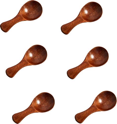 Amazon.com: 6 PCS Mini Wooden Spoons, 3.2 Inch Tiny Spoons for Spices ...