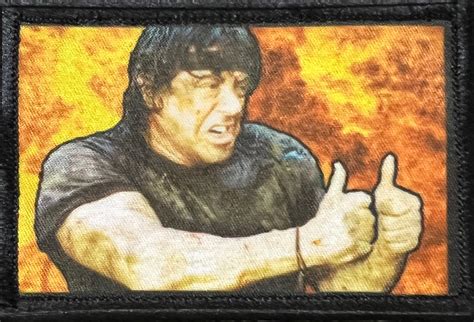 Rambo Thumbs Up Morale Patch | Custom Velcro Morale Patches