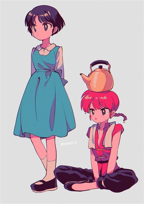 ranma-chan and tendou akane (ranma 1/2) drawn by menma_(enaic31) | Danbooru