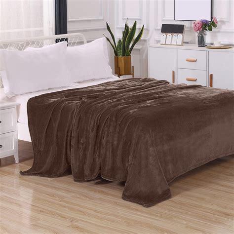 Elegant Comfort King/California King Size Warm Fleece Blanket - Soft ...