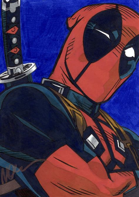 Deadpool, in Tatiana TDArt Dykes's **Michael Golden Comic Art Gallery Room